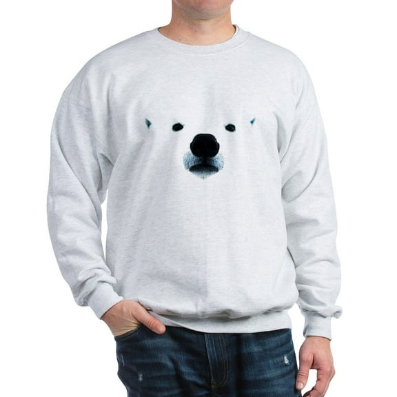 CafePress - Polar Bear Face Sweatshirt - Crew Neck Sweatshirt