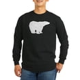 thumbnail image 1 of CafePress - Polar Bear Silhouette Long Sleeve T Shirt - Long Sleeve Dark T-Shirt, 1 of 4