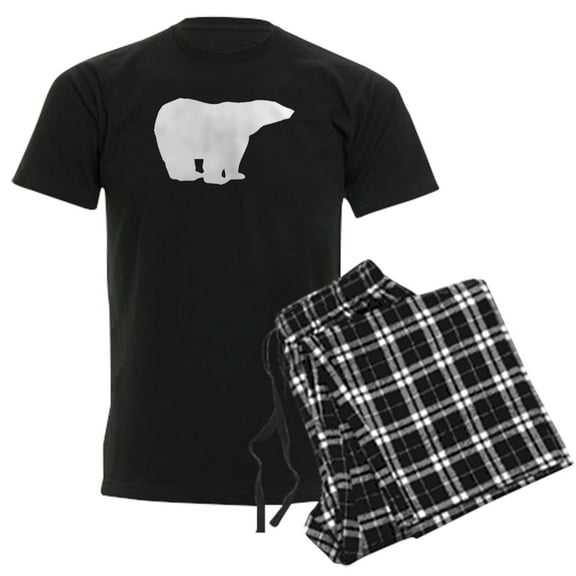 CafePress - Polar Bear Silhouette Pajamas - Men's Dark Loose Fit Cotton Pajama Set