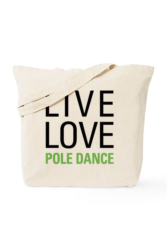 - Pole Dance Tote Bag - Unisex Canvas Tote Bag, Beige, 1-Piece