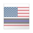 thumbnail image 1 of CafePress - Police Blue Line Sticker - Square Sticker 3" x 3", 1 of 1