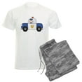 thumbnail image 1 of CafePress - Police Officer In Cruiser Men's Light Pajamas - Men's Light Loose Fit Cotton Pajama Set, 1 of 7