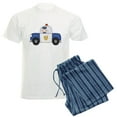 thumbnail image 1 of CafePress - Police Officer In Cruiser Men's Light Pajamas - Men's Light Loose Fit Cotton Pajama Set, 1 of 7