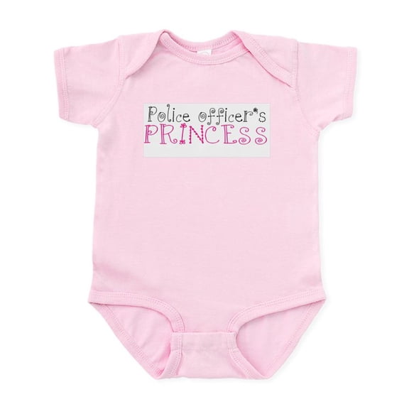CafePress - Police Officer's Princess Infant Bodysuit - Baby Light Bodysuit, Size Newborn - 24 Months
