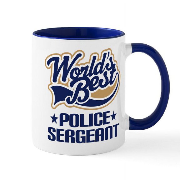 CafePress - Police Sergeant Mug - 11 oz Ceramic Mug - Novelty Coffee Tea Cup