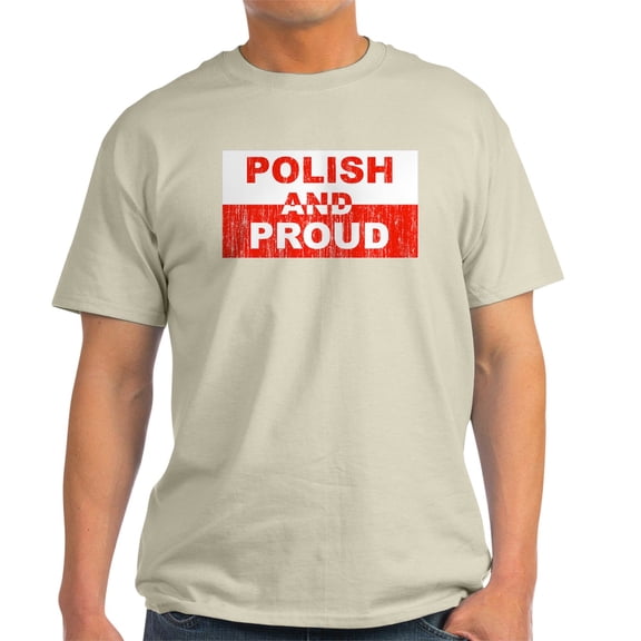 CafePress - Polish And Proud Ash Grey T Shirt - Men's Classic Graphic T-Shirt