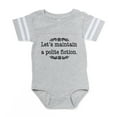 thumbnail image 1 of CafePress - Polite Fiction_Bl - Cute Infant Baby Football Bodysuit, 1 of 3