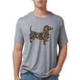 thumbnail image 1 of CafePress - Polka Dot Doxie Men's Deluxe T Shirt - Mens Tri-blend T-Shirt, 1 of 1