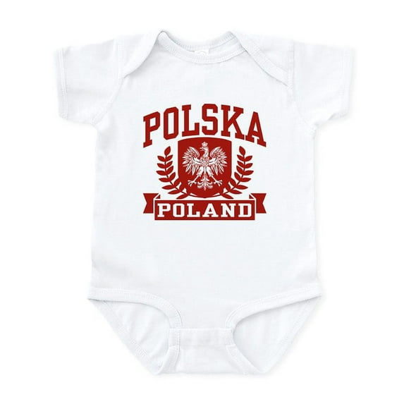 CafePress - Polska Poland Infant Bodysuit - Baby Light Bodysuit, Size Newborn - 24 Months