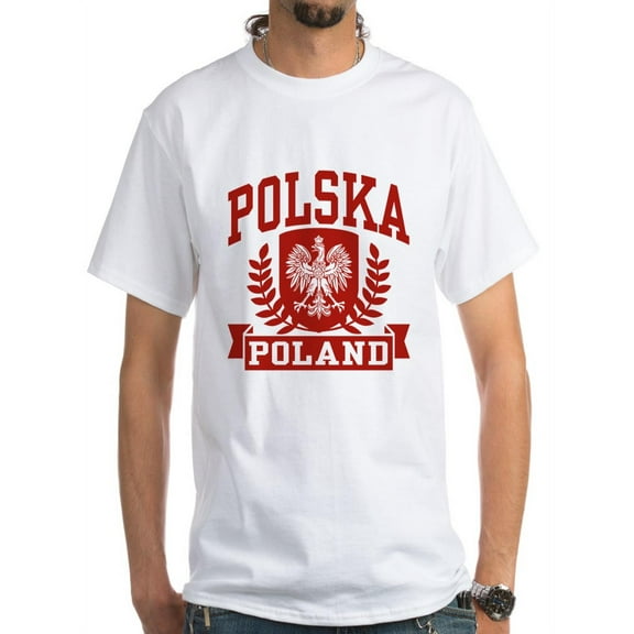 CafePress - Polska Poland White T-Shirt - Men's Classic T-Shirts