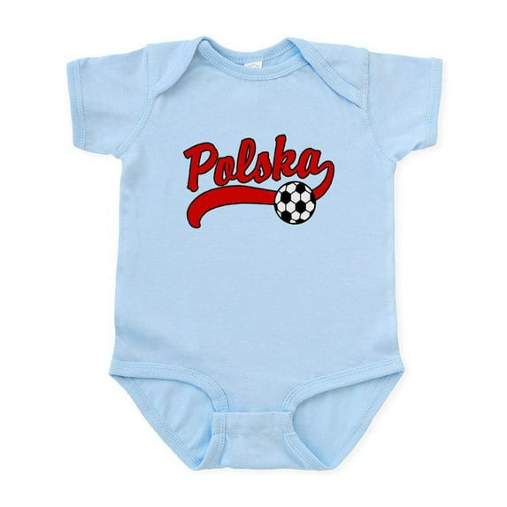 CafePress - Polska Soccer Infant Bodysuit - Baby Light Bodysuit, Size Newborn - 24 Months