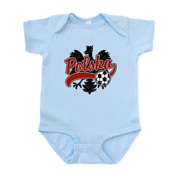CafePress - Polska Soccer Infant Bodysuit - Baby Light Bodysuit, Size Newborn - 24 Months