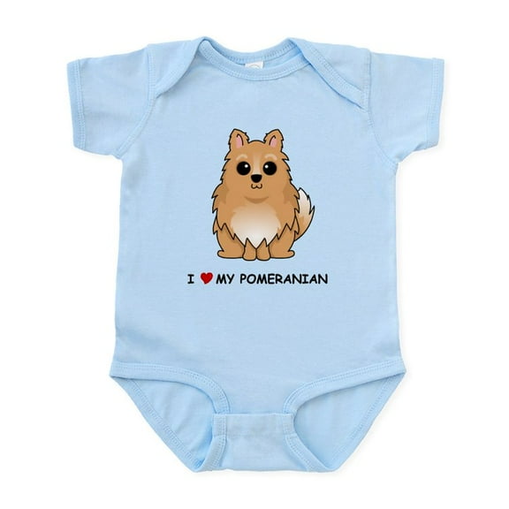 CafePress - Pomeranian Infant Bodysuit - Baby Light Bodysuit, Size Newborn - 24 Months