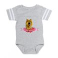 thumbnail image 1 of CafePress - Pomeranian Valentine - Cute Infant Baby Football Bodysuit, 1 of 3