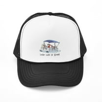 CafePress - Pontoon Boat - Adjustable Unisex Printed Trucker Hat with Mesh Back
