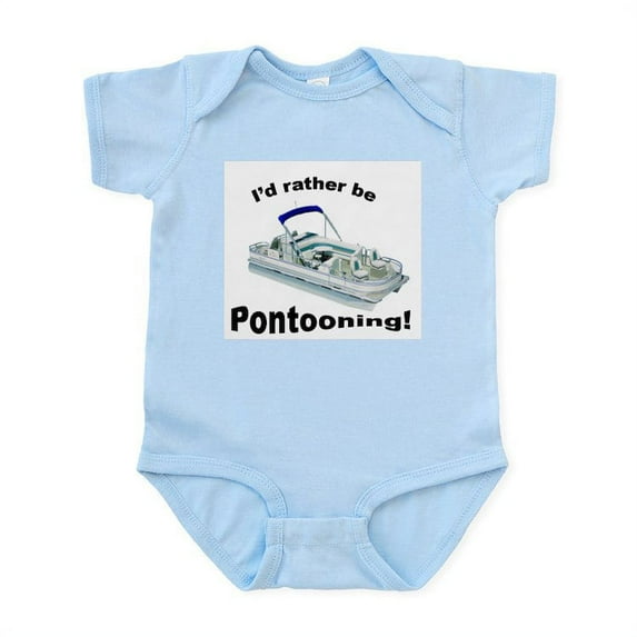 CafePress - Pontoon Boating Boat Infant Creeper Body Suit - Baby Light Bodysuit, Size Newborn - 24 Months