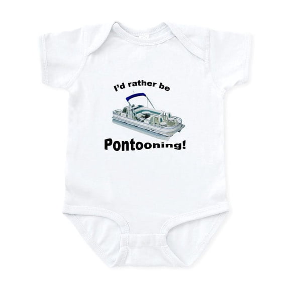 CafePress - Pontoon Boating Boat Infant Creeper Body Suit - Baby Light Bodysuit, Size Newborn - 24 Months