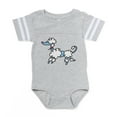 thumbnail image 1 of CafePress - Poodle - Cute Infant Baby Football Bodysuit, 1 of 3