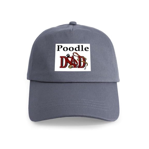 CafePress - Poodle Dad Cap - Adjustable 100% Brushed Unisex Casual Cotton Baseball Cap, Beige, 1