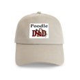 thumbnail image 1 of CafePress - Poodle Dad Cap - Adjustable 100% Brushed Unisex Casual Cotton Baseball Cap, Beige, 1, 1 of 2