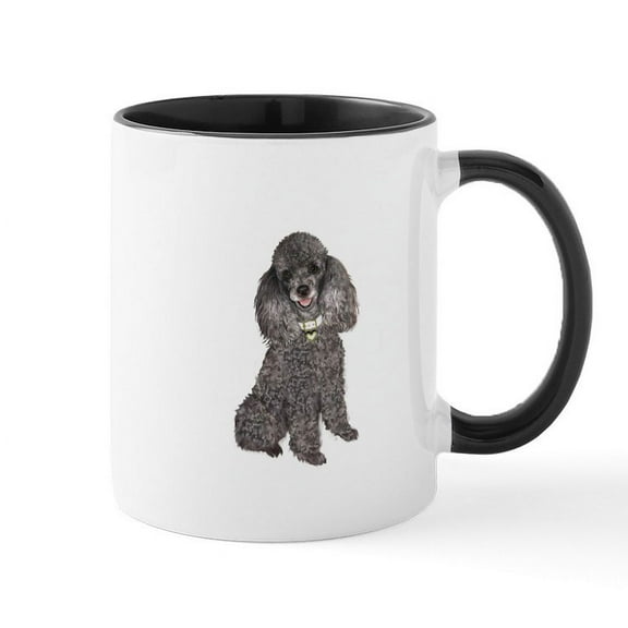 CafePress - Poodle (Min Slvr) Mug - 11 oz Ceramic Mug - Novelty Coffee Tea Cup