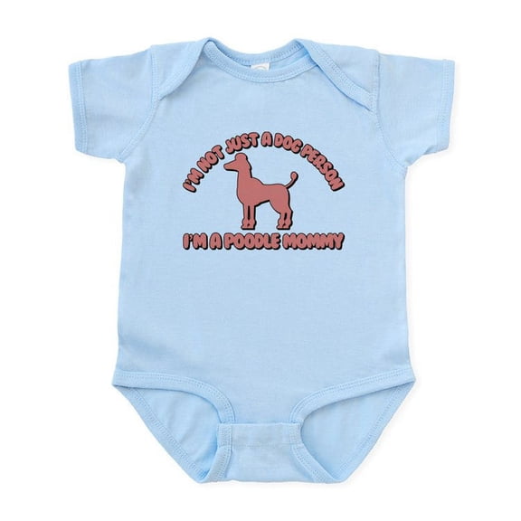 CafePress - Poodle Mommy Baby Light Bodysuit - Baby Light Bodysuit, Size Newborn - 24 Months