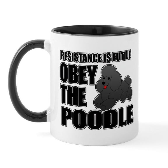 CafePress - Poodle Mug - 11 oz Ceramic Mug - Novelty Coffee Tea Cup