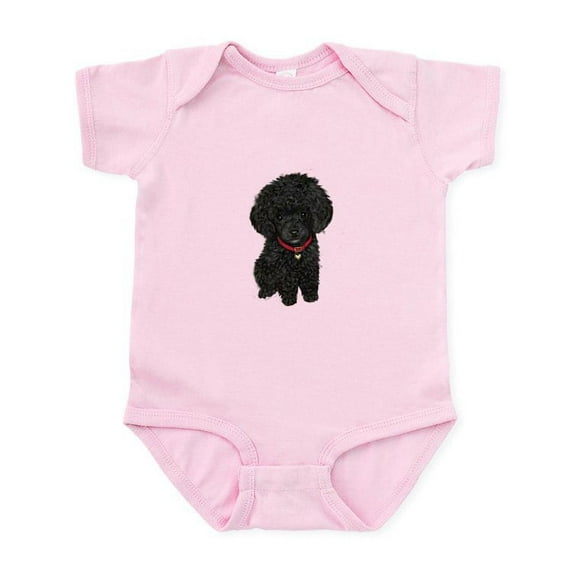 CafePress - Poodle Pup (Blk) Infant Bodysuit - Baby Light Bodysuit, Size Newborn - 24 Months