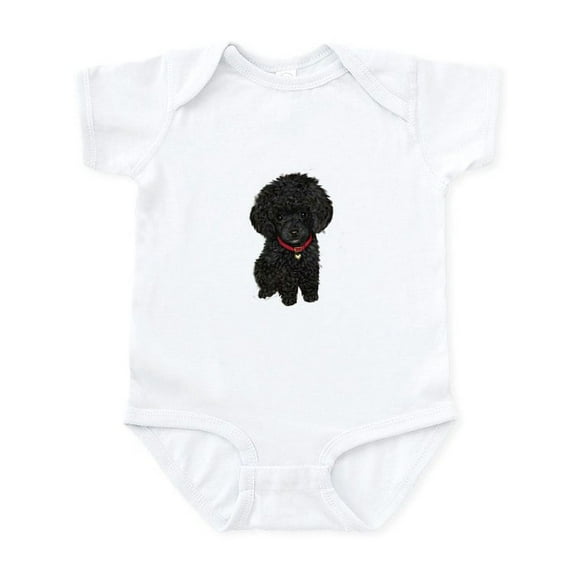 CafePress - Poodle Pup (Blk) Infant Bodysuit - Baby Light Bodysuit, Size Newborn - 24 Months