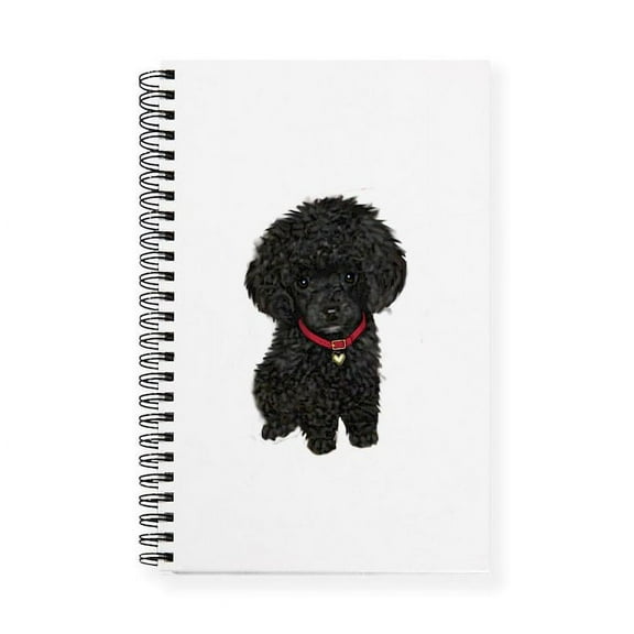 CafePress - Poodle Pup (Blk) Journal - Spiral Bound Journal Notebook, Personal Diary Lined
