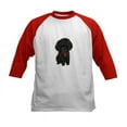 thumbnail image 1 of CafePress - Poodle Pup (Blk) Kids Baseball Jersey - Kids Cotton Baseball Jersey, 3/4 Sleeve Shirt, 1 of 4