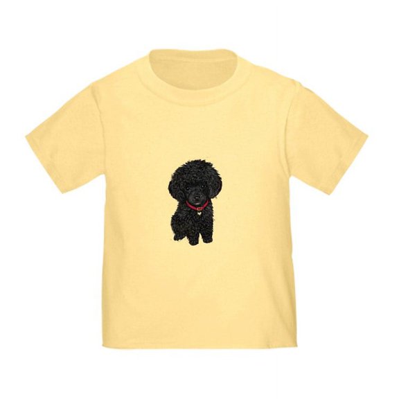 CafePress - Poodle Pup (Blk) Toddler T Shirt - Cute Toddler T-Shirt, 100% Cotton