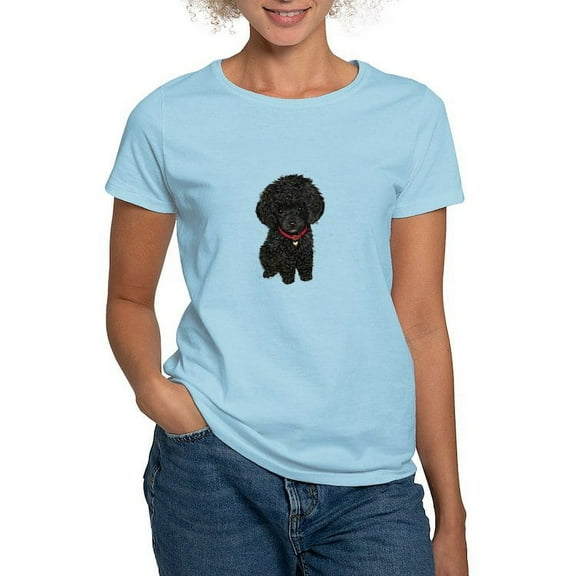 CafePress - Poodle Pup (Blk) Women's Light T Shirt - Women's Classic T-Shirt
