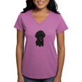thumbnail image 1 of CafePress - Poodle Pup (Blk) Women's V Neck Dark T Shirt - Women's V-Neck Dark T-Shirt, 1 of 4