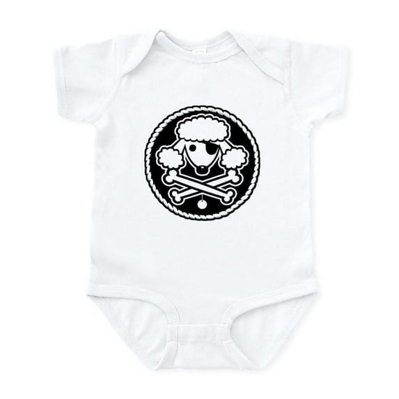 CafePress - Poodlepirate 2Cl Infant Bodysuit - Baby Light Bodysuit, Size Newborn - 24 Months