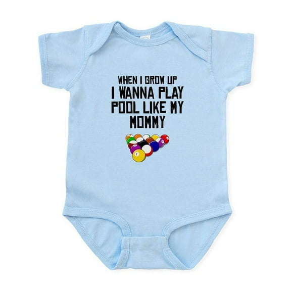 CafePress - Pool Like My Mommy Body Suit - Baby Light Bodysuit, Size Newborn - 24 Months