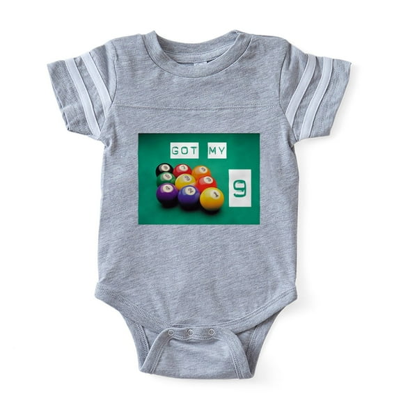 CafePress - Pool Nine Ball - Cute Infant Baby Football Bodysuit