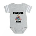 thumbnail image 1 of CafePress - Pool Rack Em - Cute Infant Baby Football Bodysuit, 1 of 3