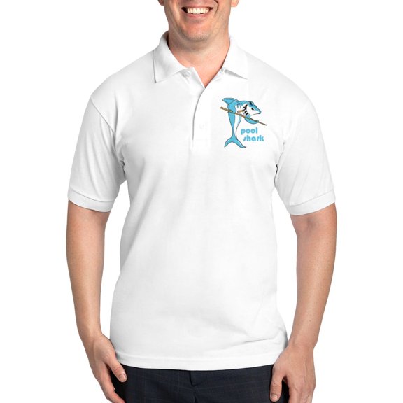 CafePress - Pool Shark Golf Shirt - Golf Shirt, Pique Knit Golf Polo