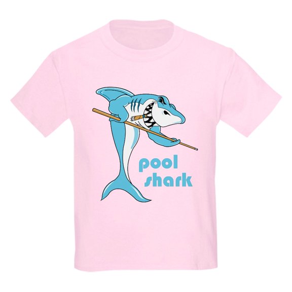 CafePress - Pool Shark Kids Light T Shirt - Light Classic Kids Graphic, Short Sleeve T-Shirt, Sizes XS-XL