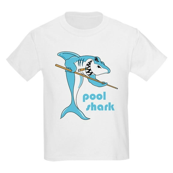 CafePress - Pool Shark Kids Light T Shirt - Light Classic Kids Graphic, Short Sleeve T-Shirt, Sizes XS-XL