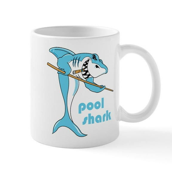 CafePress - Pool Shark Mug - 11 oz Ceramic Mug - Novelty Coffee Tea Cup