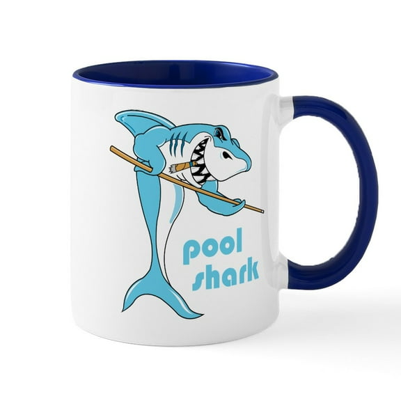 CafePress - Pool Shark Mug - 11 oz Ceramic Mug - Novelty Coffee Tea Cup