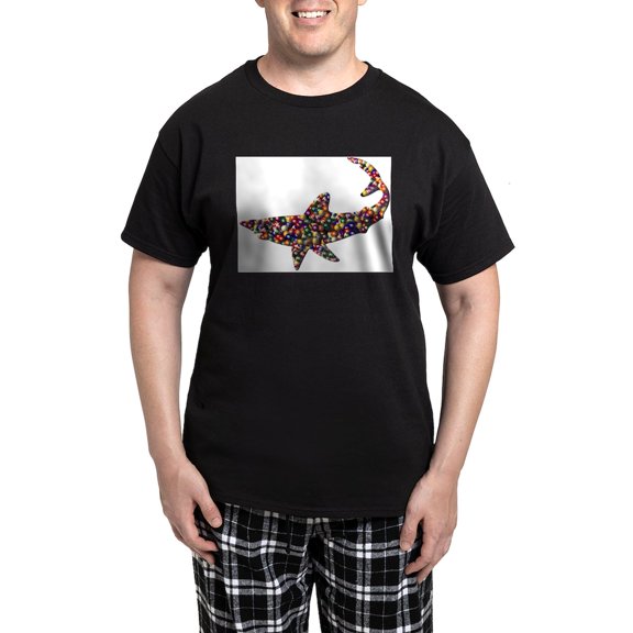 CafePress - Pool_Shark2 Pajamas - Men's Dark Loose Fit Cotton Pajama Set