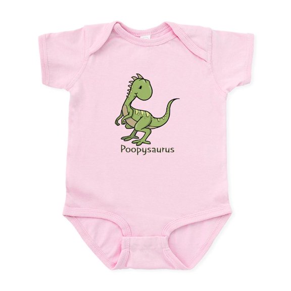 CafePress - Poopysaurus Infant Bodysuit - Baby Light Bodysuit, Size Newborn - 24 Months