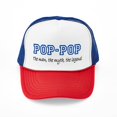 thumbnail image 1 of CafePress - Pop Pop - Adjustable Unisex Printed Trucker Hat with Mesh Back, 1 of 10