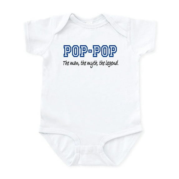 CafePress - Pop Pop Infant Bodysuit - Baby Light Bodysuit, Size Newborn - 24 Months