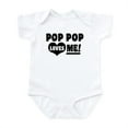 thumbnail image 1 of CafePress - Pop Pop Loves Me Infant Bodysuit - Baby Light Bodysuit, Size Newborn - 24 Months, 1 of 4