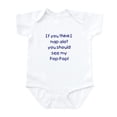 thumbnail image 1 of CafePress - Pop Pop Nap Blue Infant Bodysuit - Baby Light Bodysuit, Size Newborn - 24 Months, 1 of 4