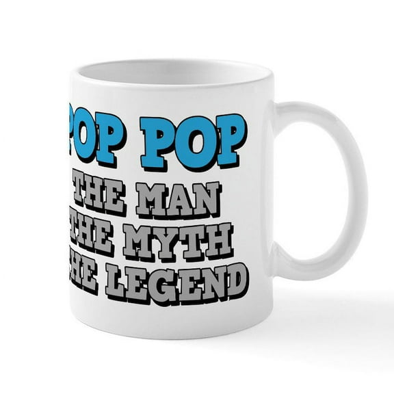 CafePress - Pop Pop: The Man - 11 oz Ceramic Mug - Novelty Coffee Tea Cup